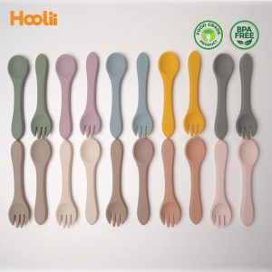ช้อนส้อมซิลิโคนเด็ก